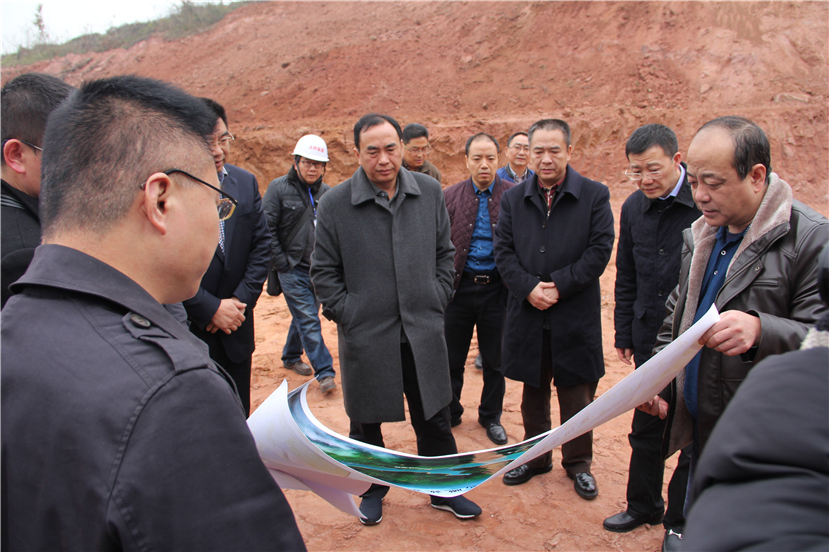 市委副書記、市長趙輝視察華強(qiáng)溝水庫工程建設(shè)